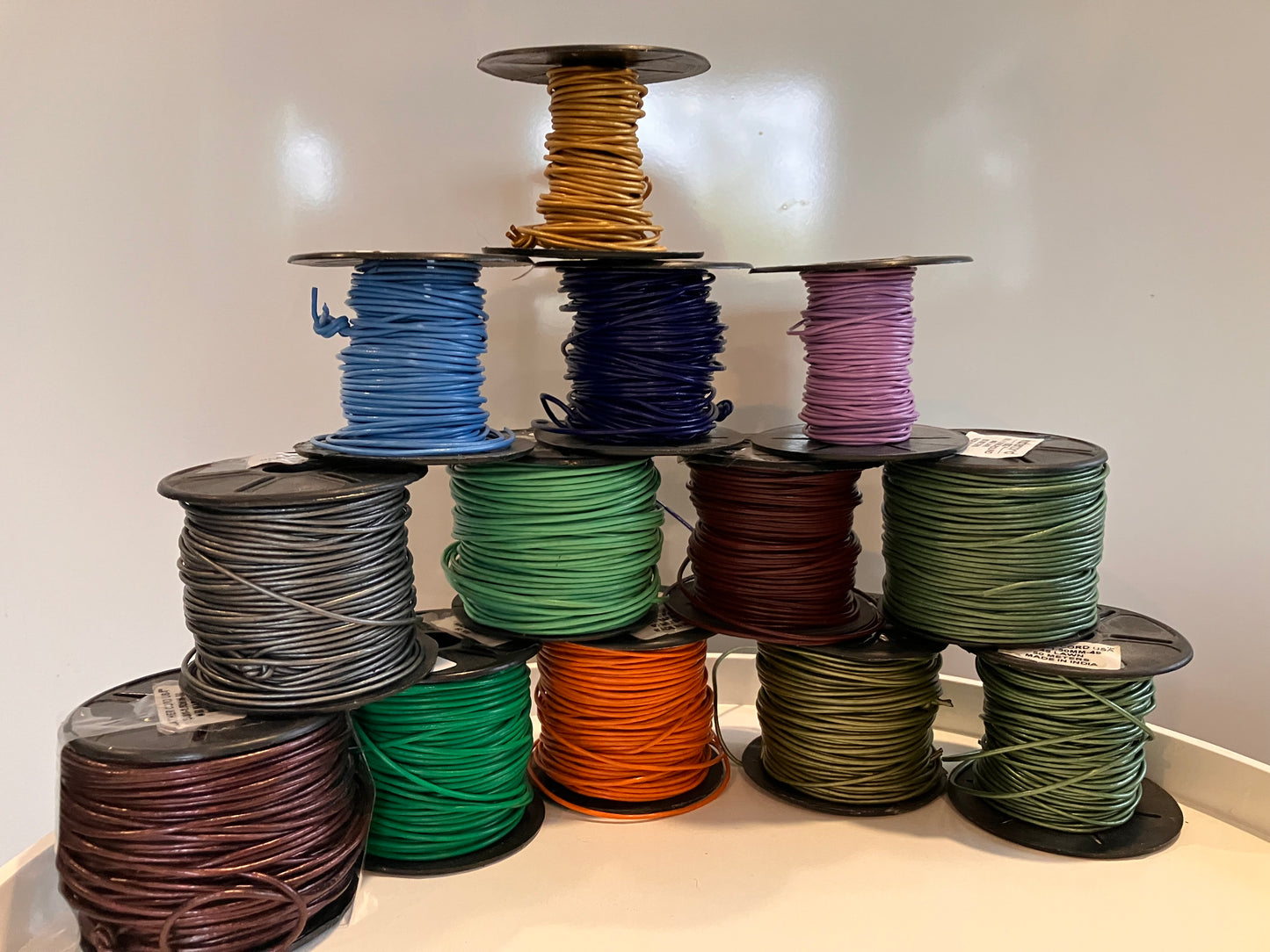 1.5mm Round Leather Cord (bulk lot)