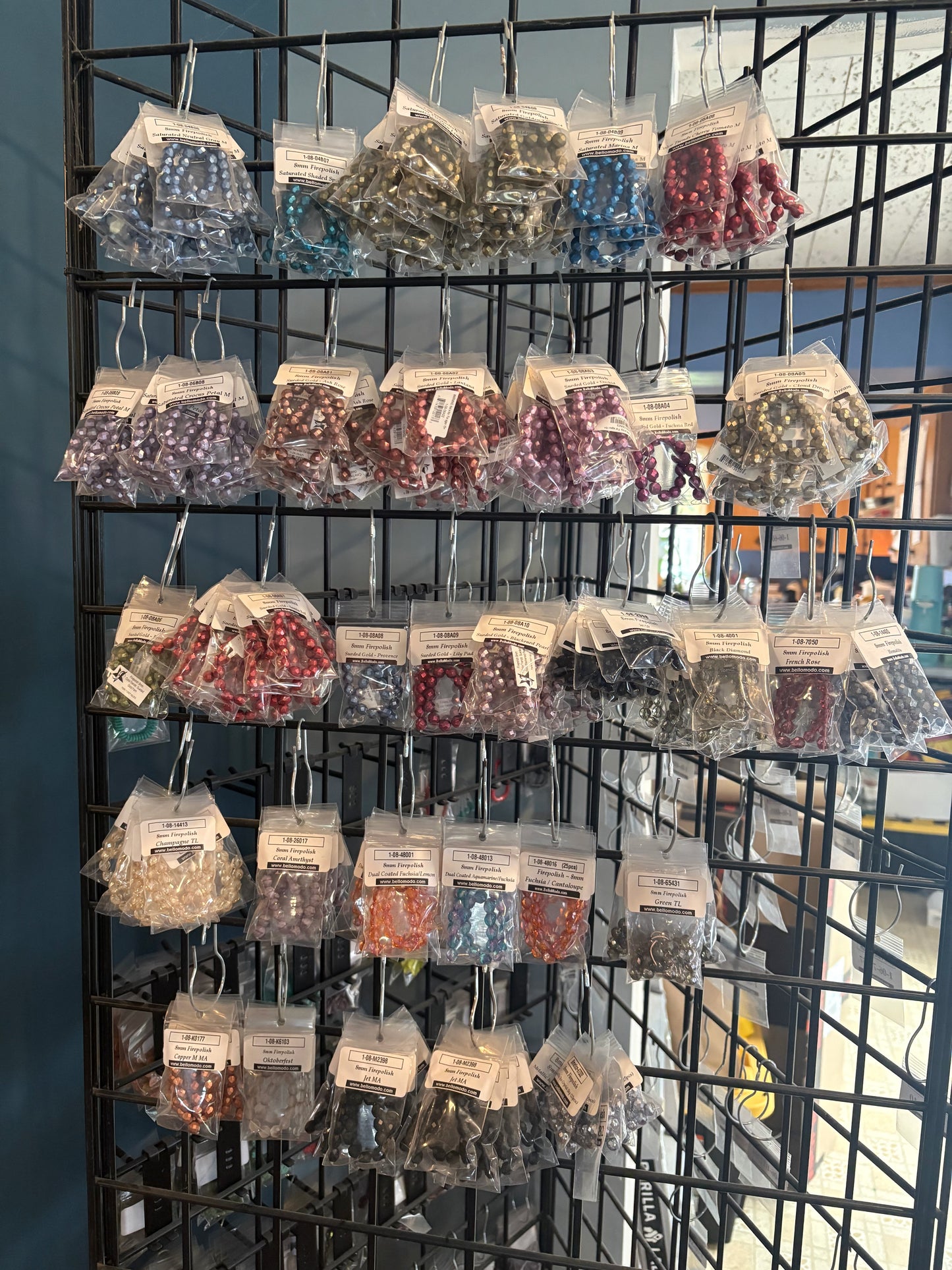 8mm Firepolish Beads (bulk lot)