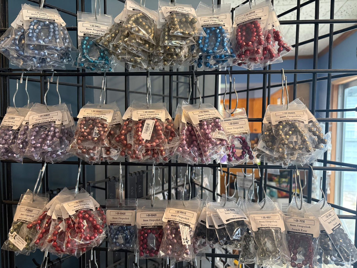 8mm Firepolish Beads (bulk lot)