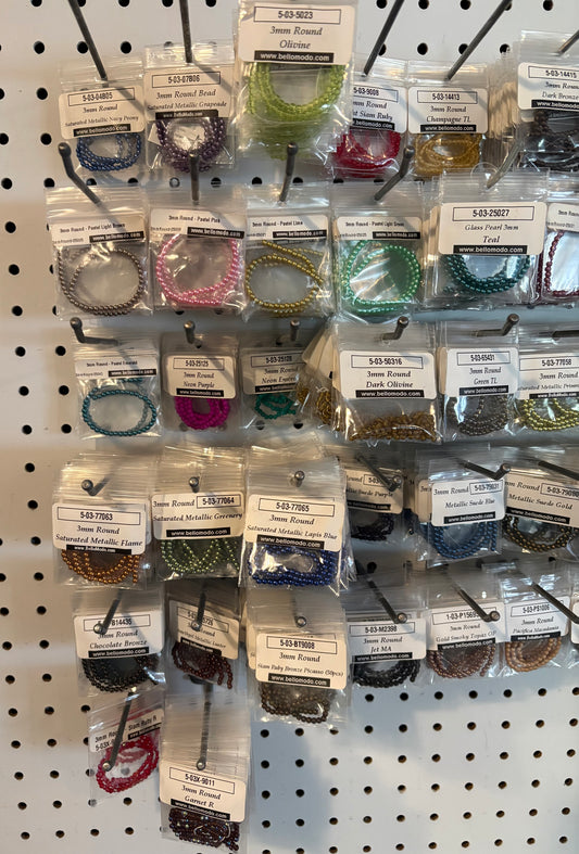 3mm Round Beads (bulk lot)