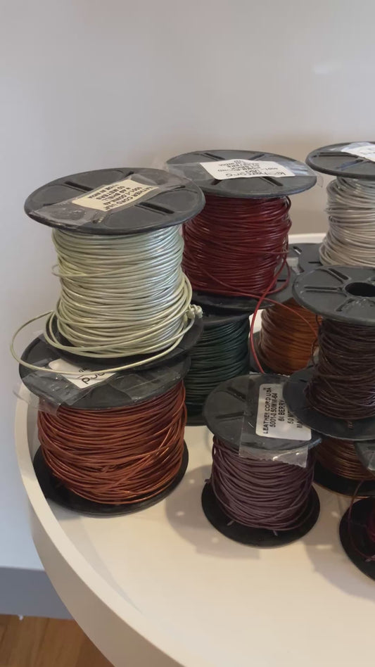 0.5mm and 1mm Round Leather Cord (bulk lot)